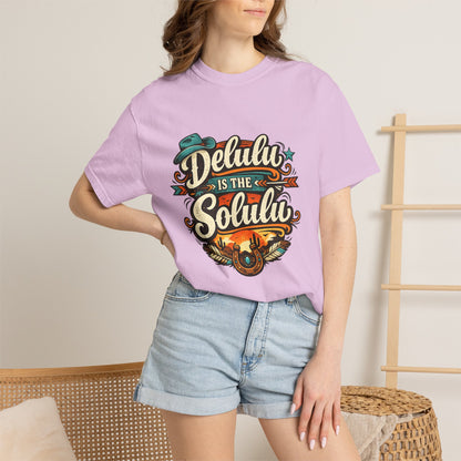 Delulu is the Solulu Retro Graphic Tee