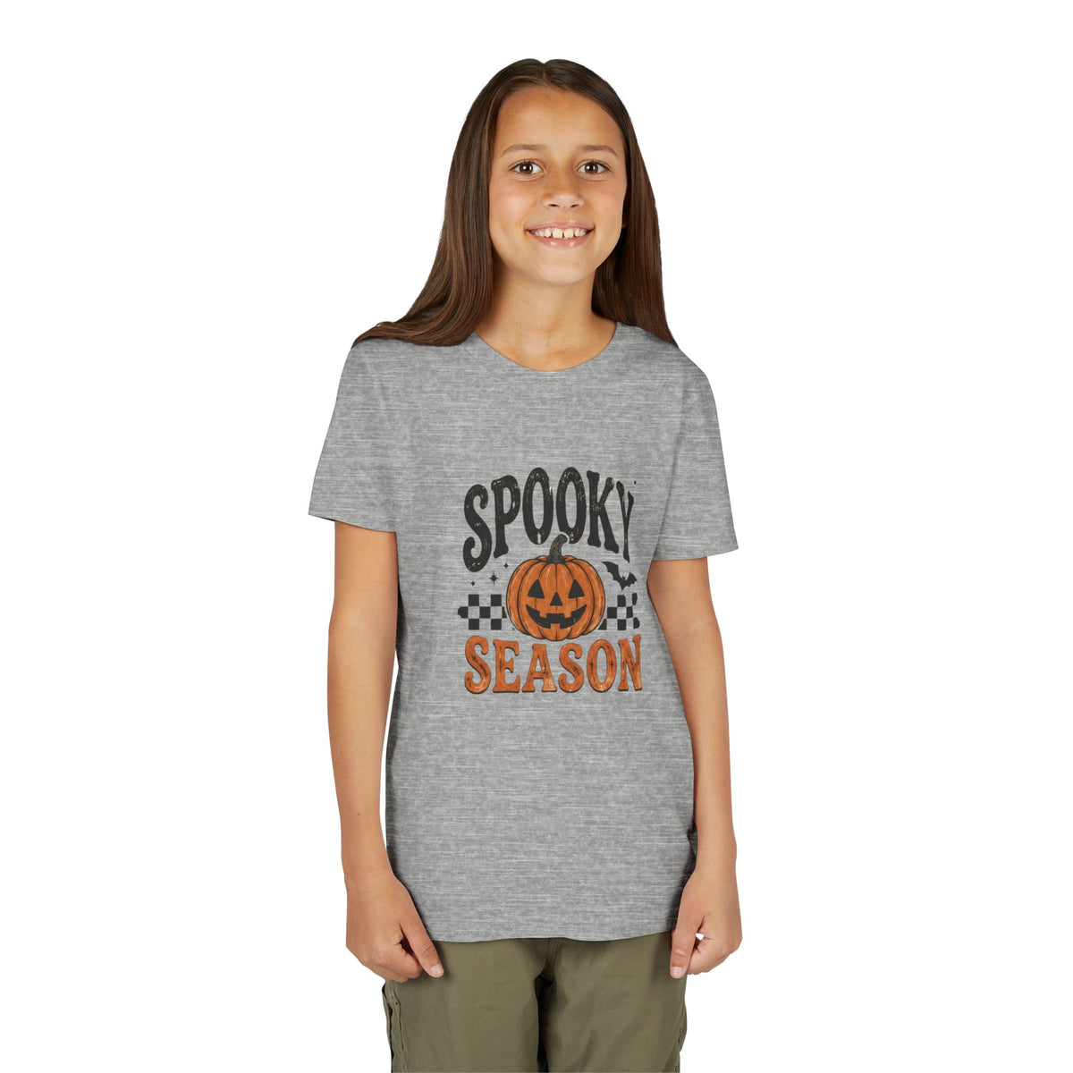 Youth ‘Spooky Season’ Halloween T-Shirt — Pumpkin Graphic Tee