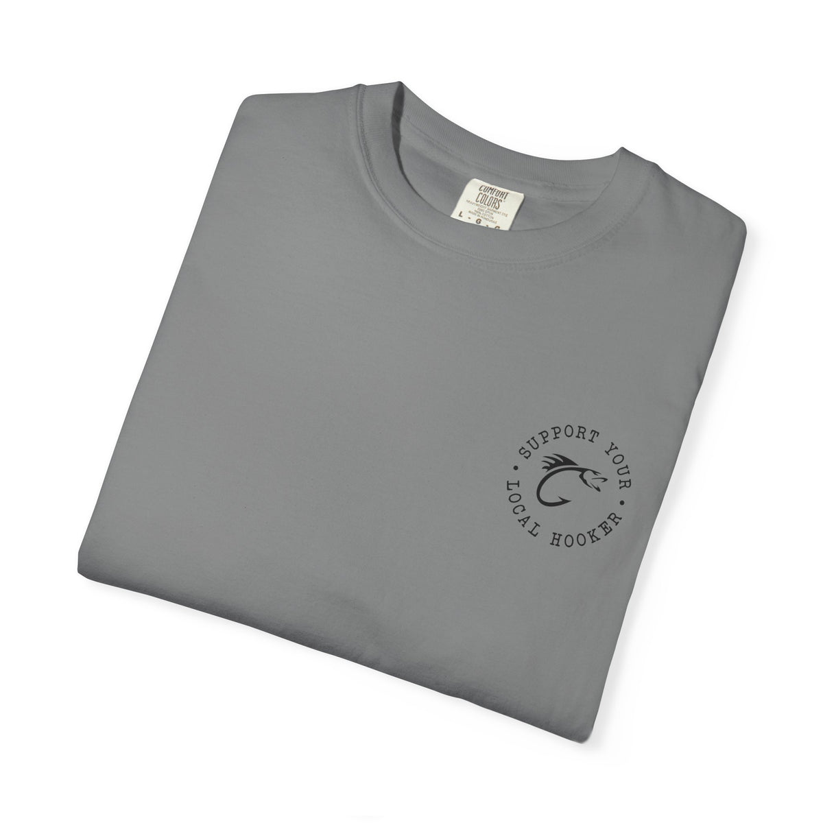 Swallow Baby Don't Spit Fishing Graphic T-Shirt | Retro Sunset Bass Design