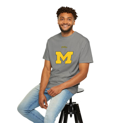 Go Blue M Block Letter T-Shirt | Collegiate Logo Tee