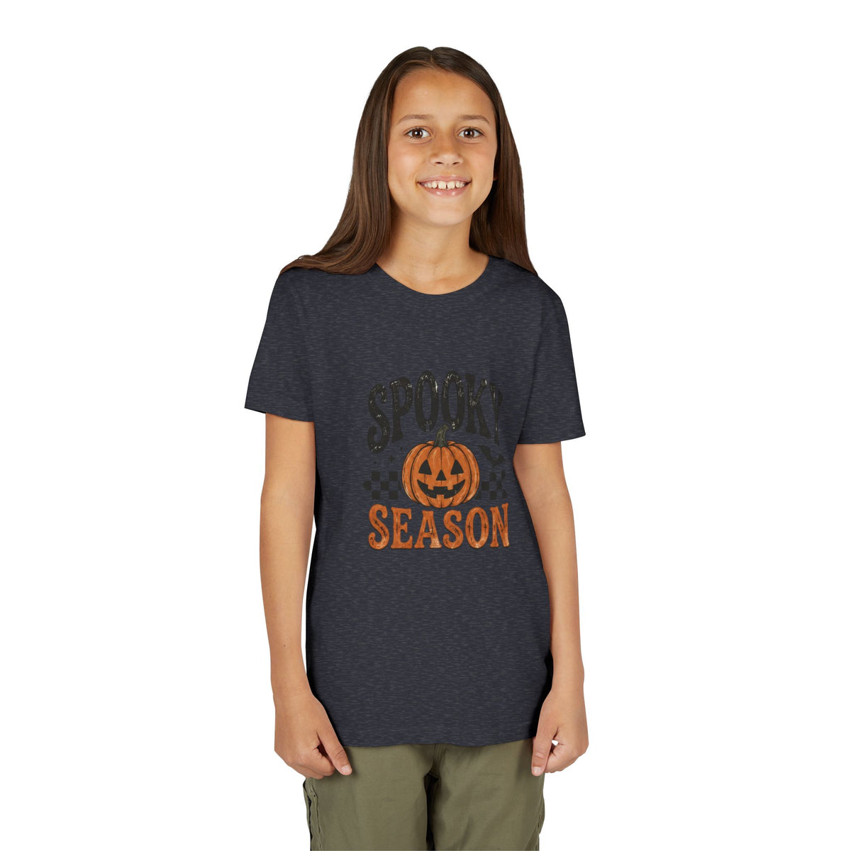 Youth ‘Spooky Season’ Halloween T-Shirt — Pumpkin Graphic Tee