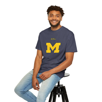 Go Blue M Block Letter T-Shirt | Collegiate Logo Tee