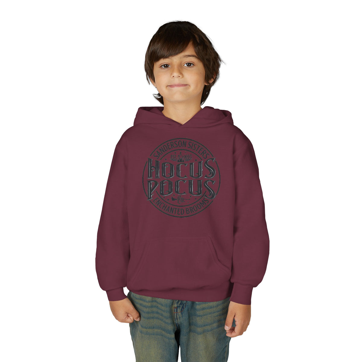 Hocus Pocus Sanderson Sisters Magical Spell Design Youth Hoodie