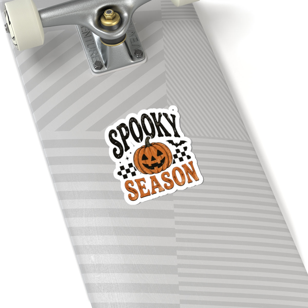 Spooky Season Pumpkin Sticker — Halloween Kiss-Cut Decal