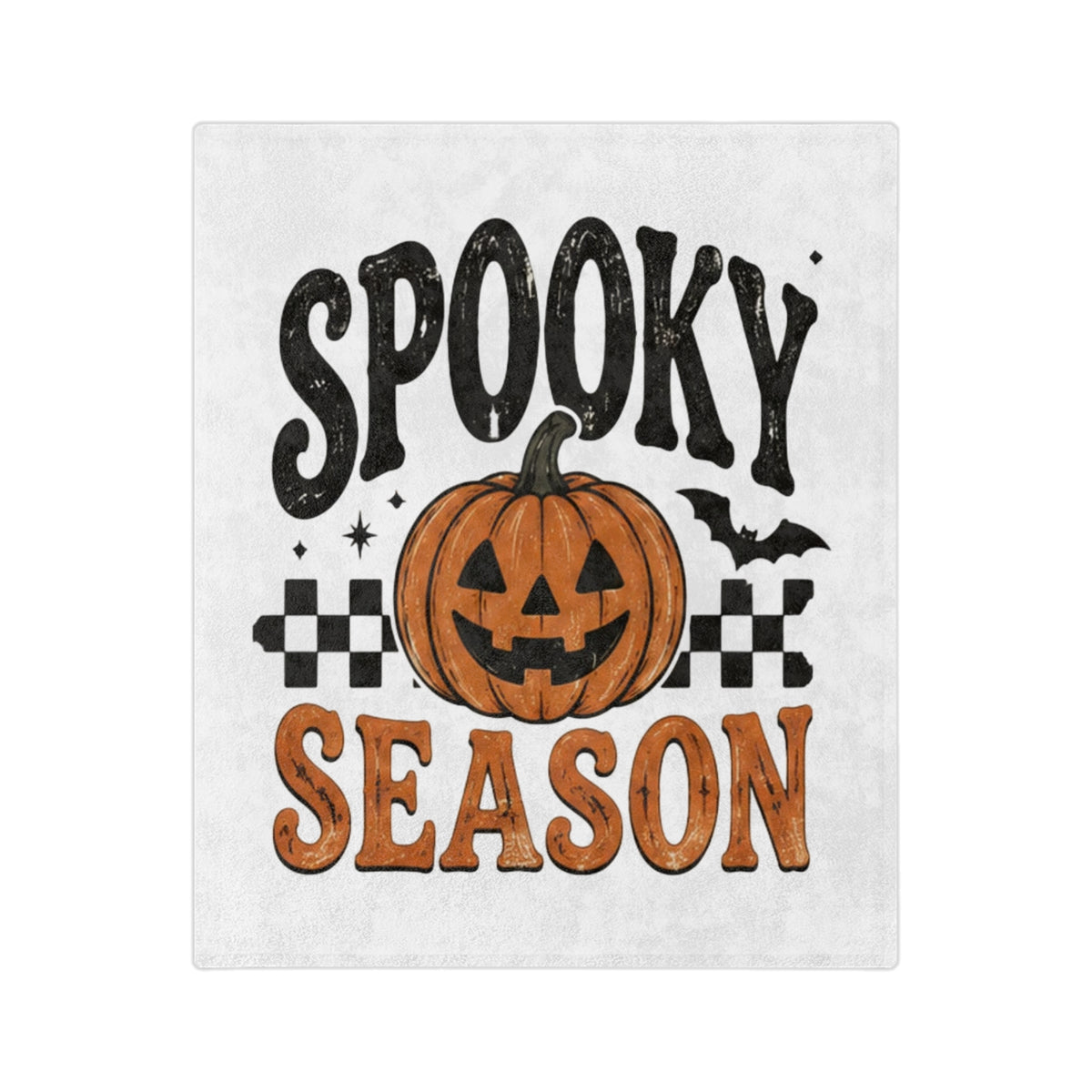 Halloween Jack-O'-Lantern Velveteen Throw