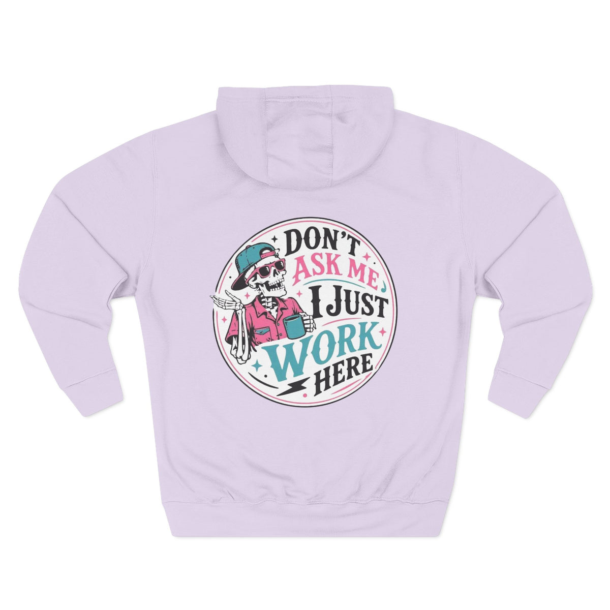Don't Ask Me, I Just Work Here Retro Skull Workwear Pullover