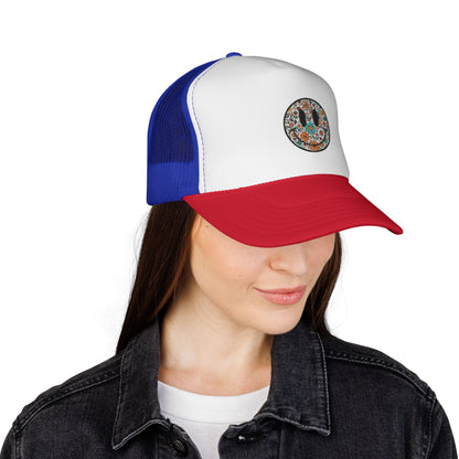 Floral Cactus Patch Trucker Cap | Southwestern Desert Flower Design