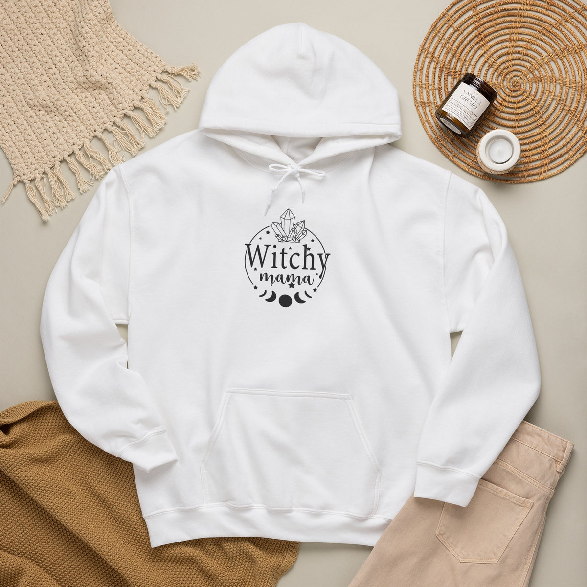 Crescent Moon & Crystals Witchcraft Sweatshirt