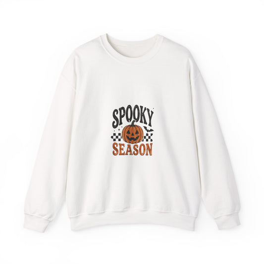 Spooky Season Sweatshirt — Vintage Pumpkin Halloween Crewneck