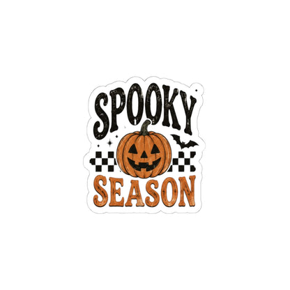 Spooky Season Pumpkin Sticker — Halloween Kiss-Cut Decal