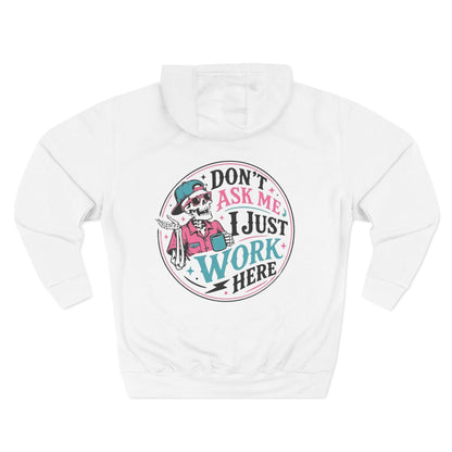 Don't Ask Me, I Just Work Here Retro Skull Workwear Pullover