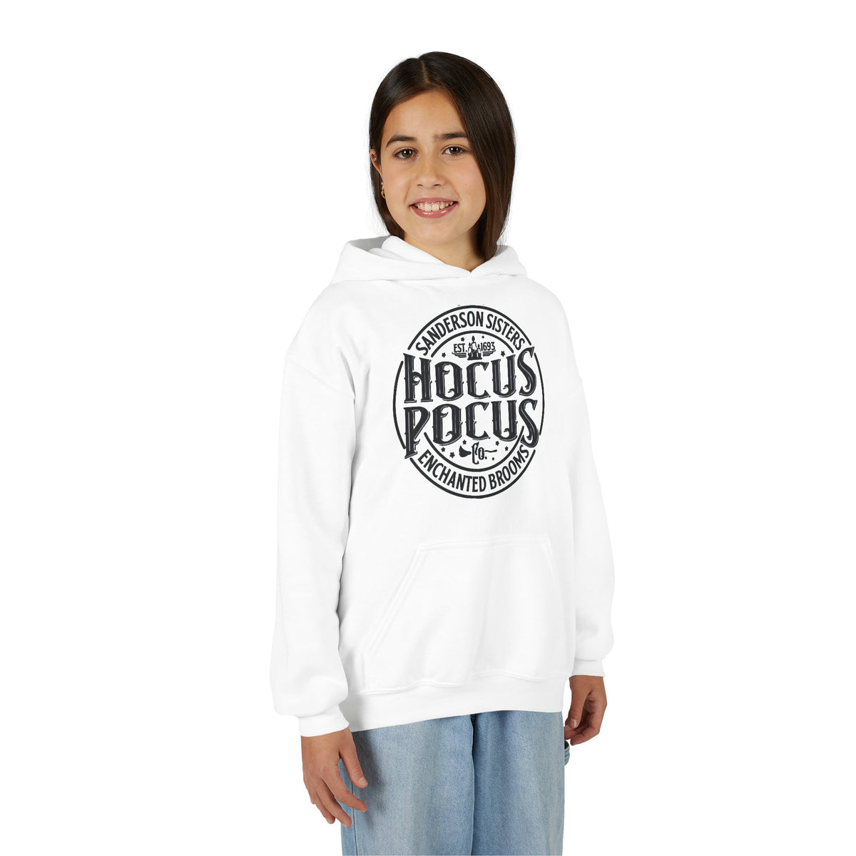 Hocus Pocus Sanderson Sisters Magical Spell Design Youth Hoodie