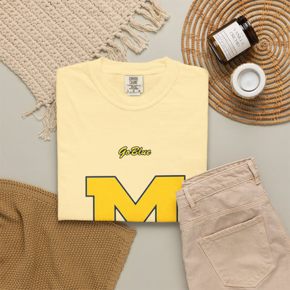 Go Blue M Block Letter T-Shirt | Collegiate Logo Tee