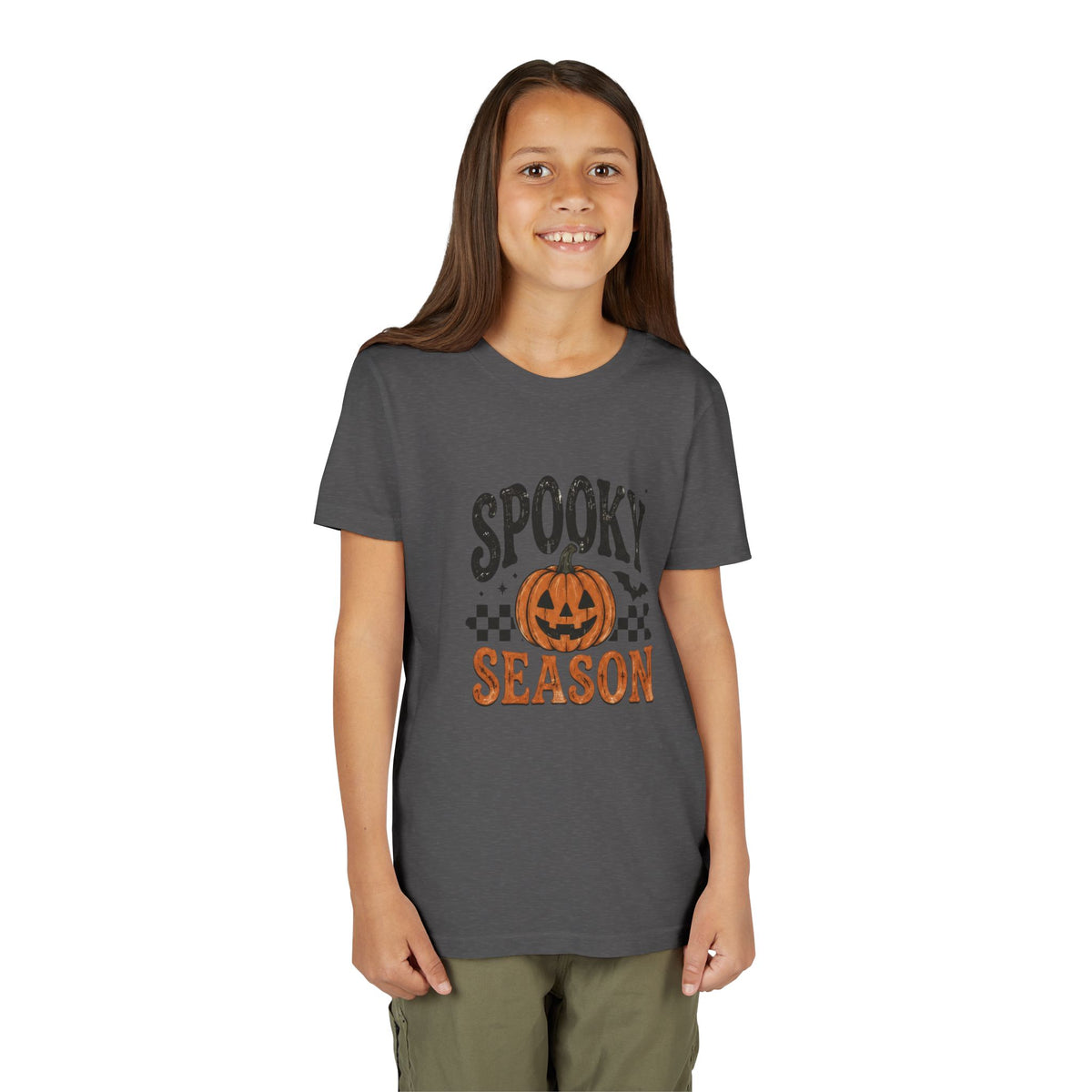 Youth ‘Spooky Season’ Halloween T-Shirt — Pumpkin Graphic Tee